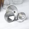 3Pcs Mini Funnel Stainless Steel Cone Funnel Pour Oil Wine Liquid Hopper Spices Wine Flask Filter Funnels Small Mouth Funnels