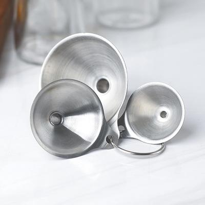 3 шт. мини-воронка из нержавеющей стали, конусная воронка, воронка для масла, вина, жидкости, бункер для специй, колба для вина, фильтр-воронки, воронки с маленьким горлом