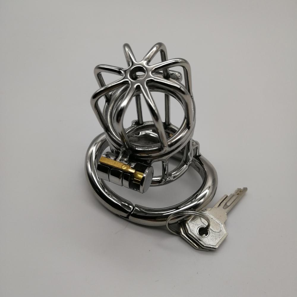 Предотвратите внебрачный секс, эргономичный замок верности из нержавеющей стали, мужское устройство целомудрия, клетка для члена, замок для кольца пениса, пояс верности, M141