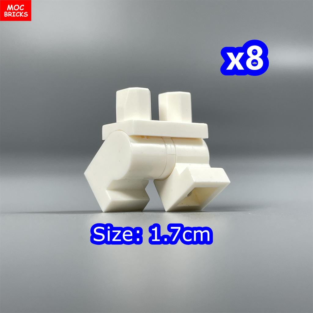 8 шт. Кубики MOC 17 мм Брюки Подвижные Короткие Ноги 970 см00 Часть Тела Одежда Модель Фигурка Сборка Строительные Блоки Игрушки Подарки