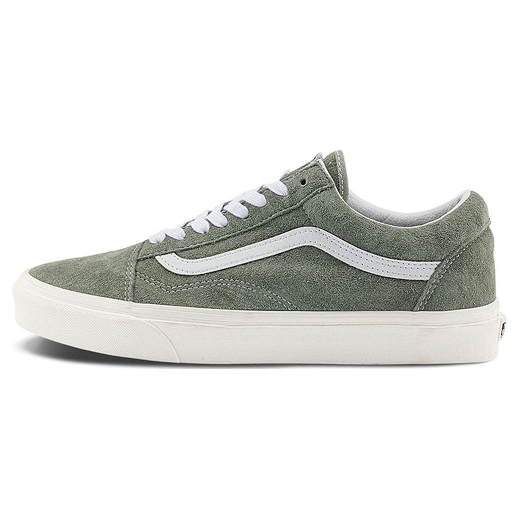 Vans Old Skool Comfortable Versatile Durable Breathable Low-Top Skate Shoes Unisex Sneakers Gray Green VN0005UFBY1