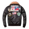 Air Force G1 Flight Jacket Thickening Quilted Jacket Top Layer Cow Leather Jacket Men Coat Winter Jackets M212