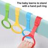 4 шт. детские кольца для подтягивания для упражнений на ходьбу, простая установка, детские кольца для вставания в тренажерный зал, симпатичные детские подвесные кольца для детской кроватки для координации младенцев