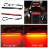 48 LED RED Motorcycle Integrated Tail Brake Stop Turn Signal Light Lamp Strip