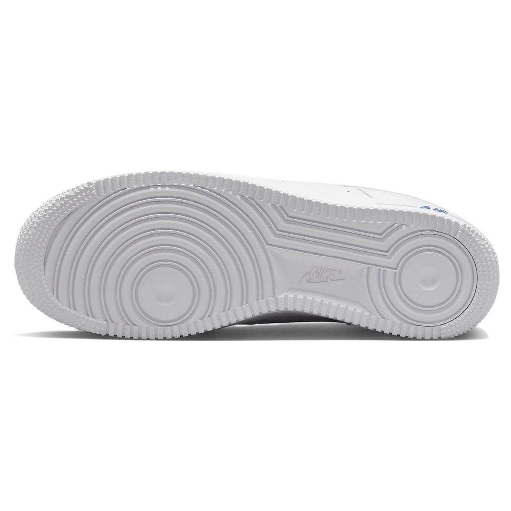 Nike Air Force 1 07 LV8 Reflective Swoosh — мужские кроссовки White Dark Marina Blue FB8971-100