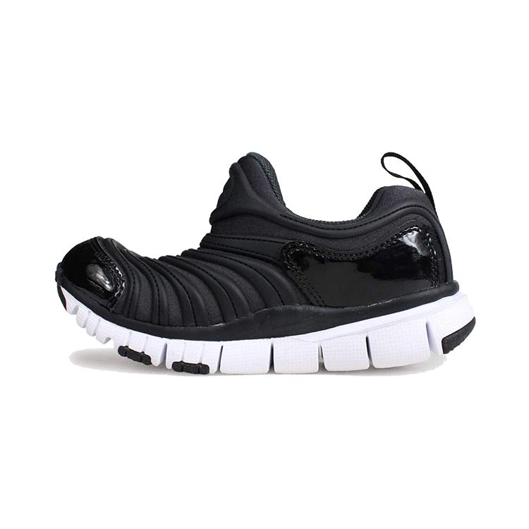 Nike Dynamo Free Slip-on Амортизация Дышащие Низкие Детские Lifestyle Кроссовки Черные Для Младенцев И Малышей 343738-013