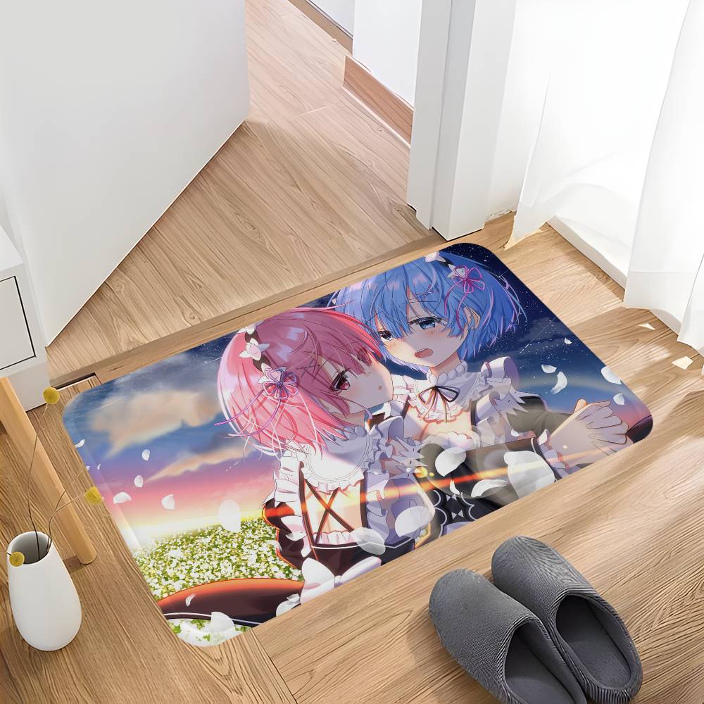 Классический Коврик для пола Ram and Rem Re0 Начиная жизнь в другом мире Стиль INS Мягкий Коврик для пола в спальне Домашний Коврик для прачечной