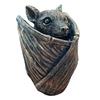 Halloween Gothic Bat Storage Box Simulated Bat Resin Figurine Statue Retro Bat Jewelry Trinket Organizer Box Party Decoration Ornament