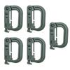 Тактическая D-образная пряжка-кольцо, карабин MOLLE для улицы, пластиковый зажим-защелка, точка крепления к тактическому жилету/сумке, крепеж