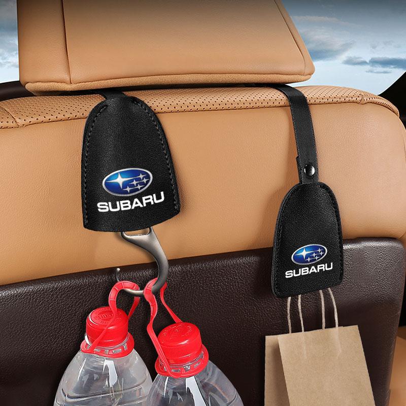 1/2 шт. Кожаные крючки на спинку автомобильного сиденья, портативная вешалка для сумок для Subaru LEGACY Forester Outback Rally WRX WRC XV Impreza