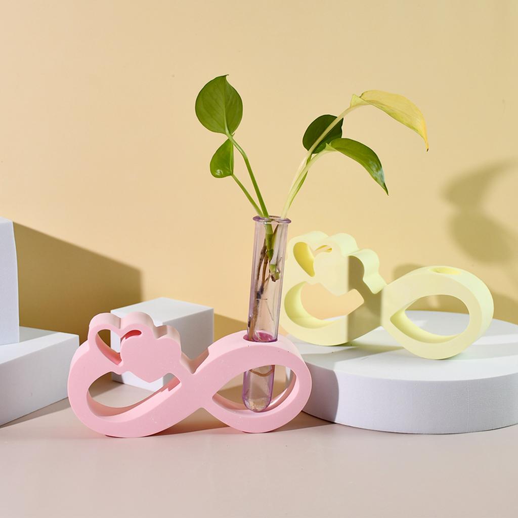 Гидропонная ваза силиконовая форма DIY Infinite Love Test Tube ваза для водных культур гипсовые эпоксидные смолы формы для поделок домашний декор рабочего стола