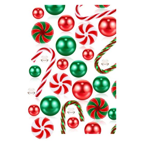 Рождественский набор наполнителей для ваз Плавающие бусины Подсвеченные бусины из искусственного жемчуга Прозрачные водные бусины Рождественские украшения для особых случаев Плавающие свечи