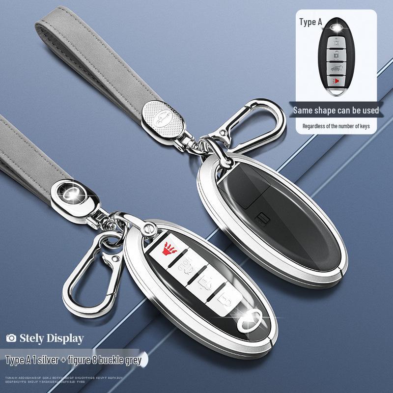 Чехол для ключа Infiniti QX50/QX60/QX70L: Стильный унисекс чехол для пульта с пряжкой