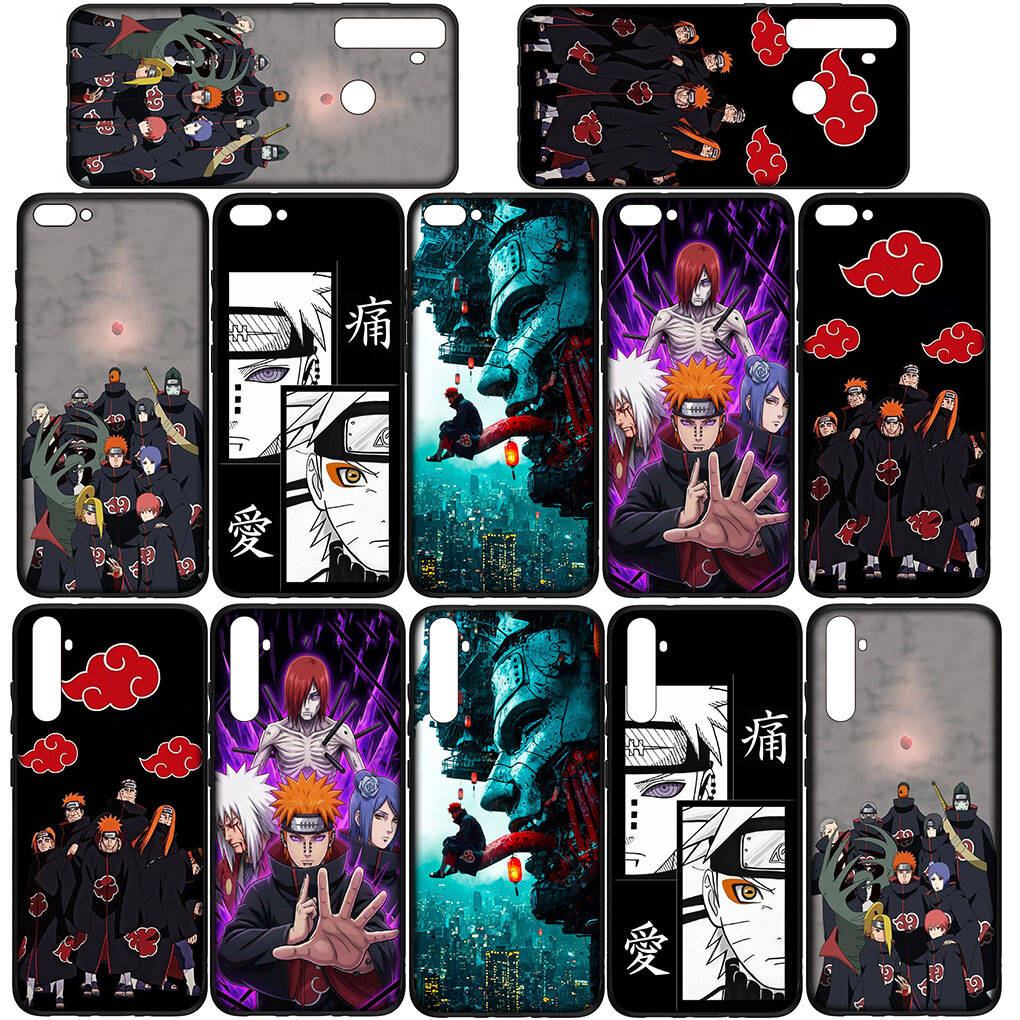 Case for Samsung Galaxy S25 S23 S24 Ultra FE Plus A05 A06 A15 A16 A36 A37 A35 A54 A55 A56 A57 A25 A26 A53 A17 Pain Poster Anime Akatsuki Narutos Cover