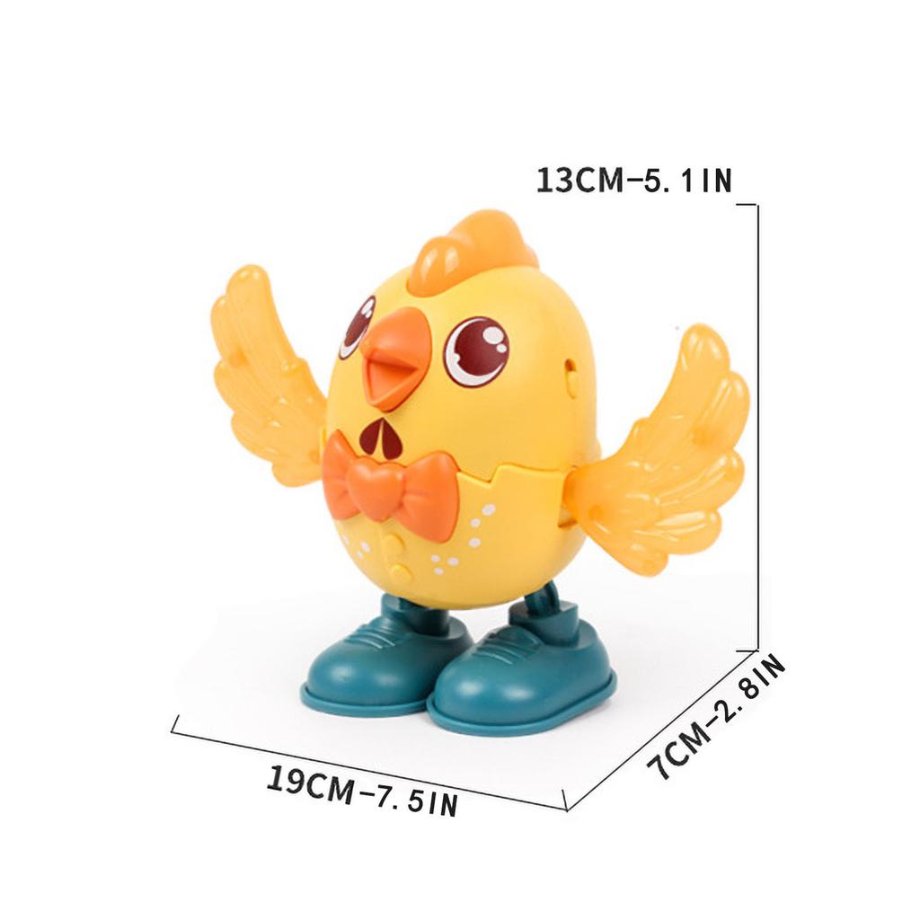 (H2O)Новый электрический светящийся танцующий качающийся цыпленок светлая музыка ходячий маленький милый