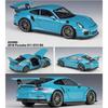 1/24 WELLY Porsche 911 GT3 RS, модель спортивного автомобиля из сплава, литая под давлением металлическая игрушка, модель гоночного автомобиля, коллекция высокой имитации, подарок для детей