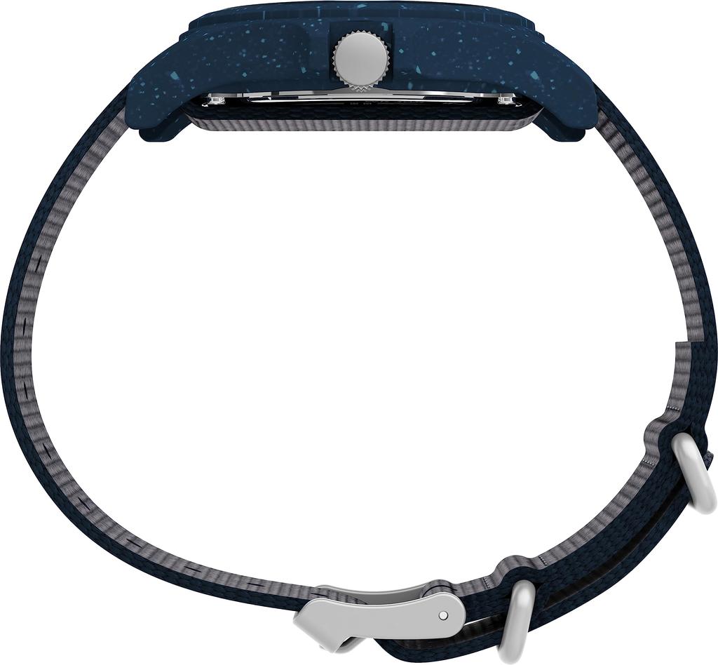 Watch Reclaim Ocean 40mm Reclaim Ocean Black Dial Recycled Plastic Mineral Glass Quartz 3 ATM Water Resistant 40MM Watch TW2V81800 Navy [TIMEX]