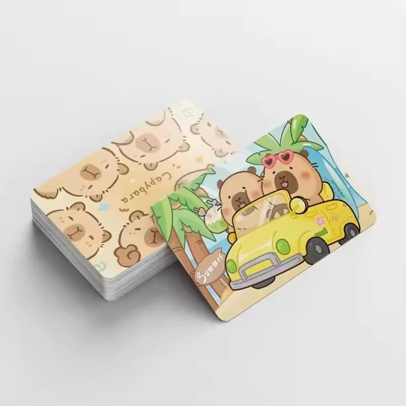 92 шт. Аниме Капибара Ломо Веселая Коллекция Карточек Кукла Ворота Тайный Дельфин-кашалот Милый Странный Косплей Наклейка