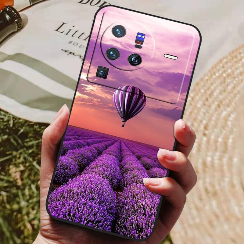Для vivo X80 Pro Чехол Мода 2022 Мягкий силиконовый чехол на заднюю панель для Vivo X80 5G V2185A V2145 Чехол для телефона X80Pro Coque Fundas 6.78"