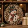 Creative Gifts for Adults DIY Christmas Sun Catcher Kit, Faux Pearl Art Hanging Ornament, Santa Claus Holiday Ornament Tools Xmas Tree Craft