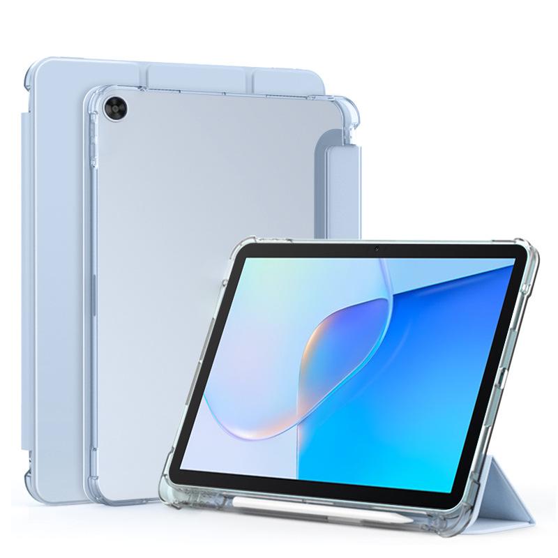 Силиконовый чехол для Apple iPad 10 (2022) - 10,95" Ударопрочный, Матовый прозрачный с держателем для стилуса