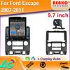 9.7" Vertical Style Tesla Screen Android Car Radio For Ford Escape 2007-2011 Multimedia Player Carplay Navigation GPS 2din