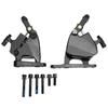 1 Pair Bicycle Hydraulic Disc Brakes Aluminum Alloy Front Rear Line Pulling Hydraulic Disc Brake