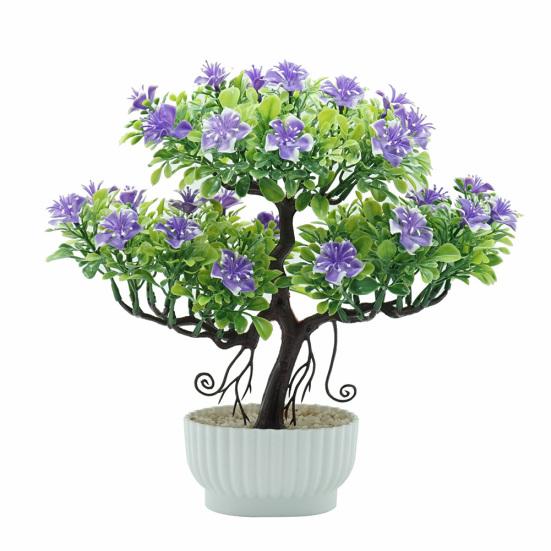 1шт искусственный цветок дерево бонсай в горшке домашний офис сад настольная вечеринка декор