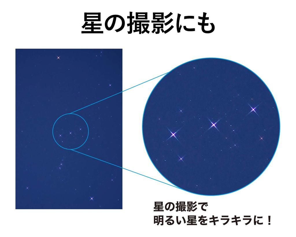 Kenko Cross Filter PRO1D Star 58mm 4 Cross Effect for Night and Light Production 825815 R-Twinkle (W) View, Illumination,