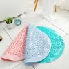 PVC Round Bathroom Non-slip Mat Household Sucker Floor Mat Sanitary Massage Foot Pad
