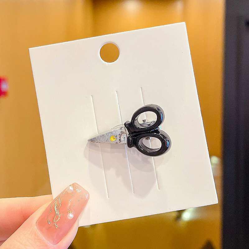 Женские необычные челки на бок, имитация ножа, сломанные волосы, заколка-утконос, заколки для волос, светящаяся лампочка