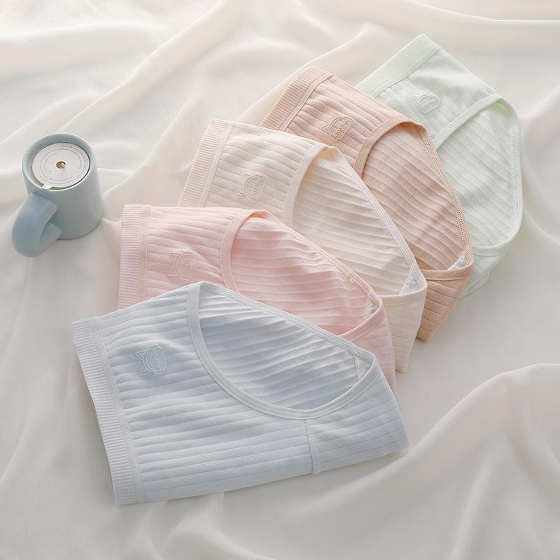 Женские хлопковые трусики с низкой талией в вертикальную полоску, простые удобные трусы, пригодное для носки нижнее белье на четыре сезона