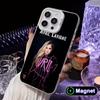 Avril Lavigne White Translucent MagSafe Mobile Phone Case for iPhone 17 16 15 14 13 12 11 X XR XS Air Pro Max Plus Cover