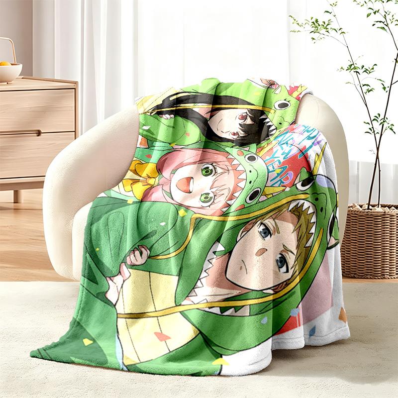 Spy x Family blanket Flannel Blanket Soft Cozy Plush Throw for Sofa Bed Lightweight Home Decor