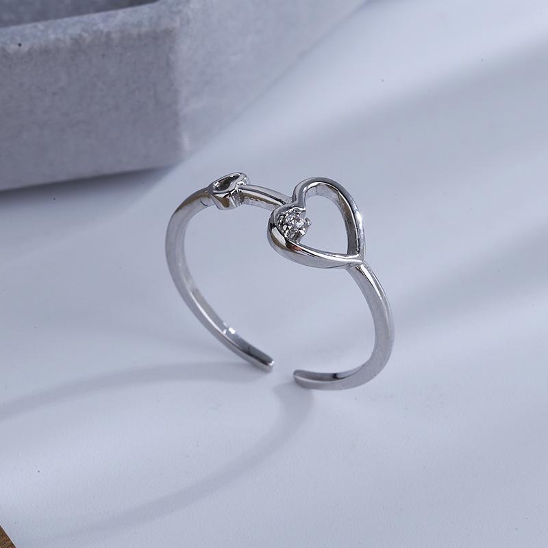 Lindon Classic Copper Alloy Zircon Ring Ladies Jewelry Wedding Promise Party Gift