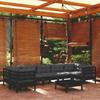 Day and Night - Day and Night Garden Furniture 8 Pieces with Black Pine Wood Cushions