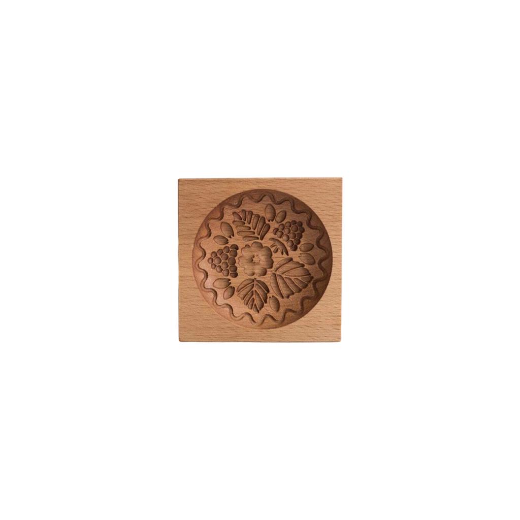 Beechwood Cookie Mold - Multi-Pattern Embossing Mold For Baking & Decorative Display