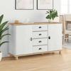 ASKIM Sideboard 133.5 x 40 x 79 cm Solid Pine Wood