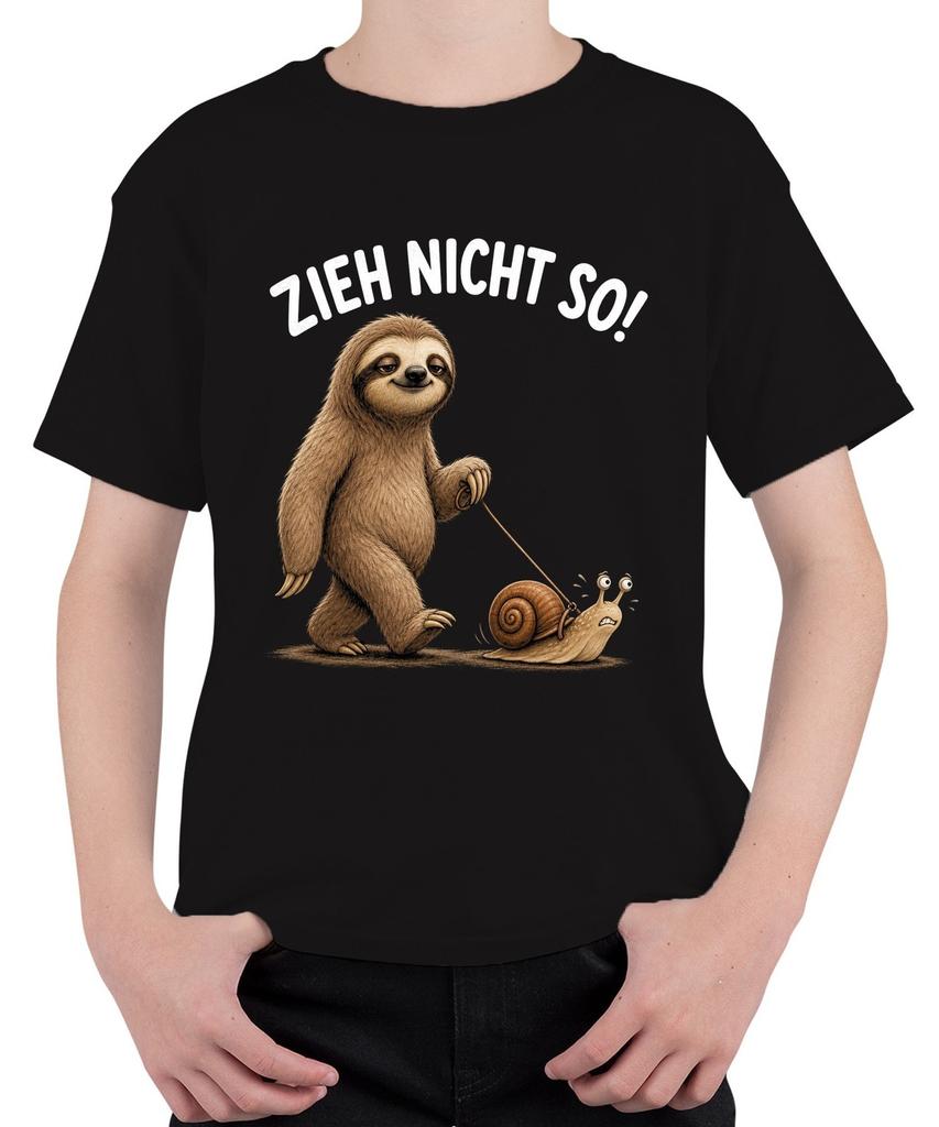 Don't Pull Like Sloth Snail Funny Gift Birthday Unisex Kids T-Shirt