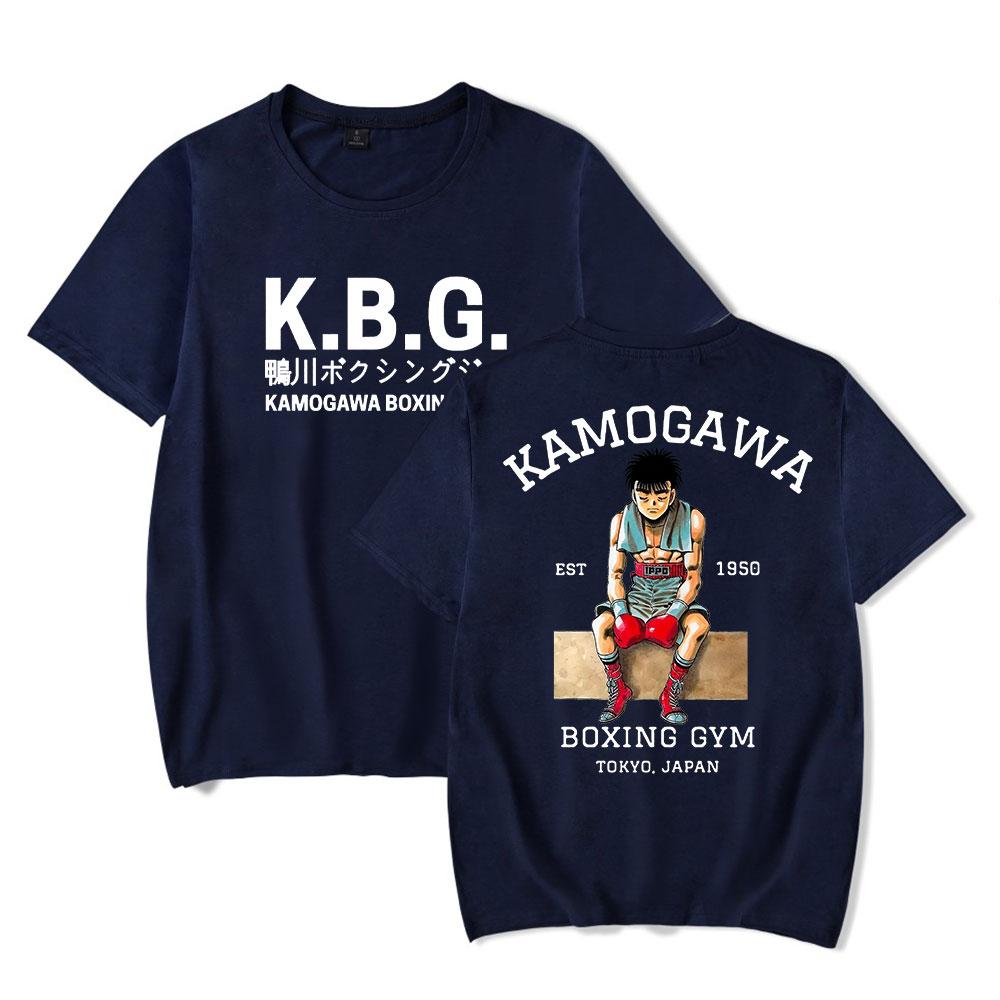 Футболки Hajime No Ippo Боксерский зал Камогава KBG Мерч Женские Унисекс Мода Повседневная футболка с коротким рукавом