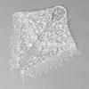 Elegant Lace Scarf Hollow Out Embroidery Foulard Bandana Solid Triangular Scarf Thin Vintage HandkerChiefs for Hair Woman