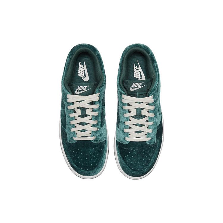 Nike Dunk Low Green Velvet Women Sneakers Teal Dark-Atomic-Teal Sail DZ5224-300