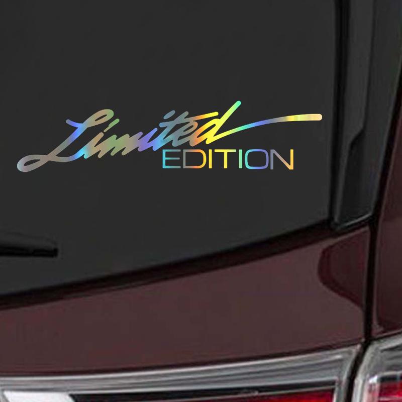16 X 3.8 CM Laser Vinyl Letter LIMITED EDITION Pattern Car Motorcycle Body Bumper Window Sticker