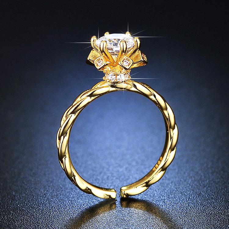 Букет свадебное бриллиантовое кольцо женское легкое роскошное нишевое дизайн французское холодное кольцо с розой ветров