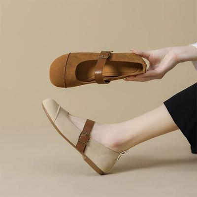 Ретро Мэри Джейн на одном ремешке, на плоской подошве, мелкие туфли бабушки, одинарные туфли бокен