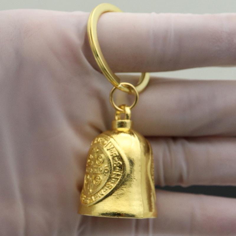 Ретро Металлический Брелок для Ключей с Подвеской-Колокольчиком - Украшение для Автомобиля и Сумки