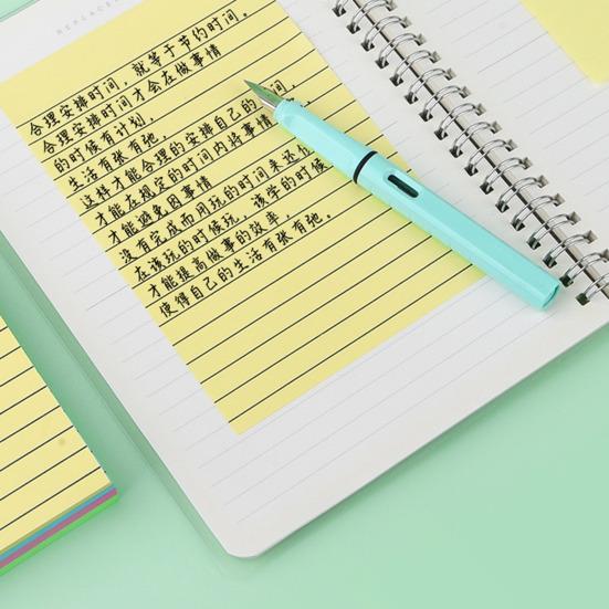 Эстетический липкий блокнот из 6 шт. с линиями для повышения производительности. Широко используемый портативный нейтральный блокнот в стиле бохо.