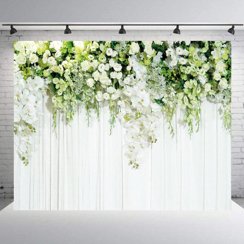 Цветок Роза Фон Занавес Цветочный 3D Свадьба День Рождения Фон Реквизит