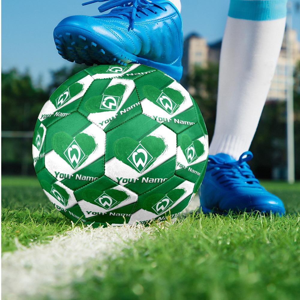 Werder Bremen FC Fashion Size 5 Football Wearproof Non‑Slip Soccer Ball For Sports Training Entertainment Use