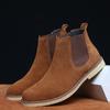 Мужские ботинки класса люкс весна/зима элегантные ботинки челси мужские замшевые кожаные повседневные туфли для влюбленных большой размер 47 Zapatillas Hombregy